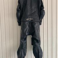 Tuta Moto Alpinestars divisibile in pelle Tg 52