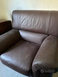 Poltrona in pelle