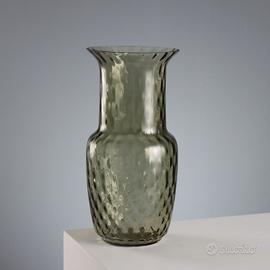Vaso in Vetro Fumé Balloton Manifattura di Murano