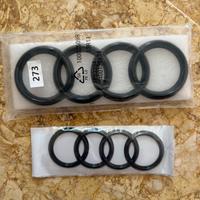Loghi Audi nero lucido 273 + 192 mm A1 A3 A4 A5 A6