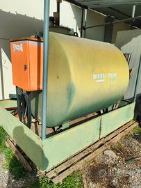 Cisterna Gasolio AMA con Gruppo Pompa e Contalitri