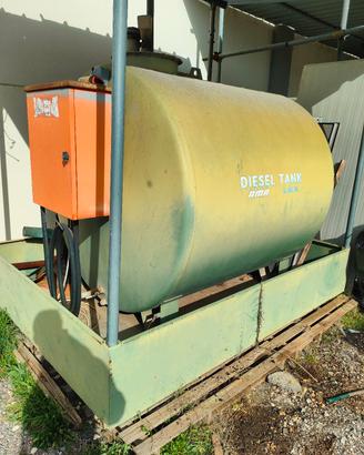 Cisterna Gasolio AMA con Gruppo Pompa e Contalitri