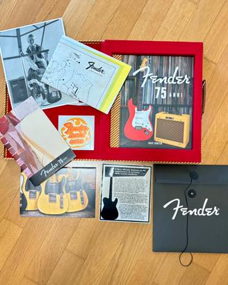 Fender 75 anni libro da collezione cofanetto