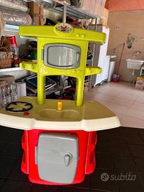 Cucina giocattolo Ecoiffier verde rossa smontabile