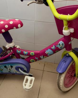 Disney 13126 Minnie-Bicicleta 12'', Multicolore,