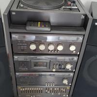 impianto stereo completo di casse mobile ruote
