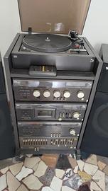 impianto stereo completo di casse mobile ruote