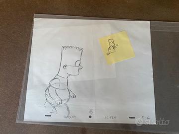 Grafica Bart Simpson originale matita