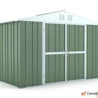 Box giardino lamiera zincata 327x155 verde