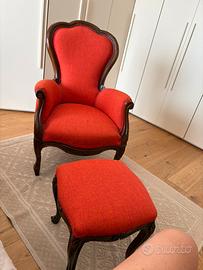 Poltrona + poggiapiedi