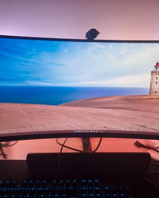 Computer Pc Desktop Gaming +Monitor curvo soundbar
