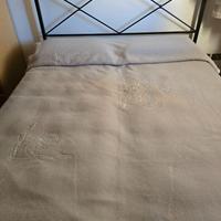 LETTO IN FERRO BATTUTTO CON RETE E MATERASSO