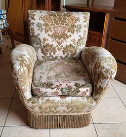 coppia di poltroncine da camera original vintage