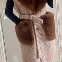 Cappotto smanicato double face