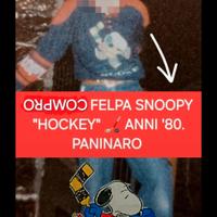 Ce.rco Felpa Snoopy Hockey 1980 age (Best Company)