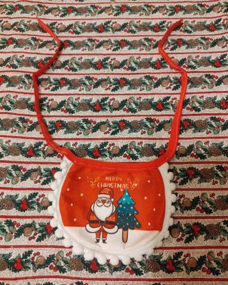 Bavaglino per Natale doppia faccia