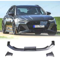 SPOILER LIP AUDI A6 19-24 LOOK RS6 ABT NERO LUCIDO