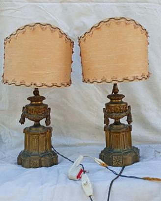 Coppia di abat-jour base bronzo impero