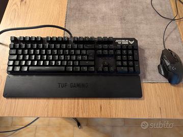 Tastiera gaming meccanica e mouse Logitech g502