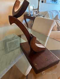 Stand Artigianale in Legno Massello per Sassofono