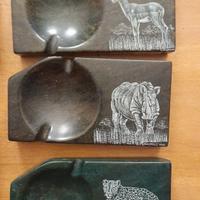 posacenere in pietra dura intarsiati a mano
