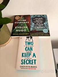 Lotto 3 libri in inglese, contemporary fiction