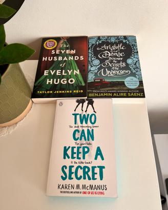 Lotto 3 libri in inglese, contemporary fiction