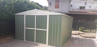 Box prefabbricato in acciaio 360x430cm -15mq verde