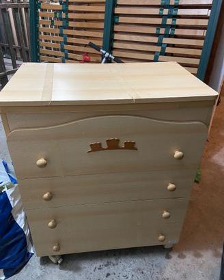 cassettiera con vaschetta