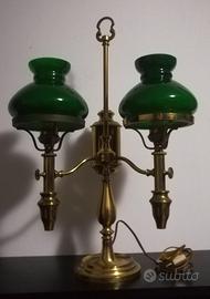 Lampada da tavolo tipo "stdent" a doppio braccio