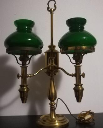 Lampada da tavolo tipo "stdent" a doppio braccio
