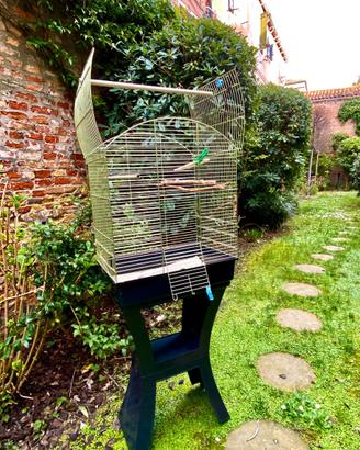 Gabbia Voliera Pappagalli piedistallo separabile