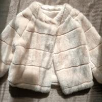 Cappotto corto bianco - Pelliccia sintetica nuova