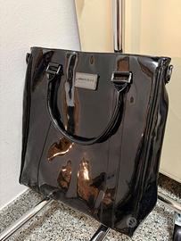 Borsa Armani Jeans nera lucida