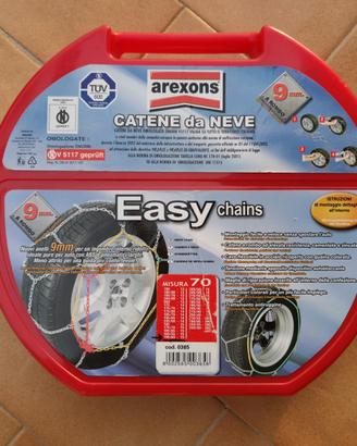CATENE da NEVE easy chains 9mm  AREXONS -  NUOVE