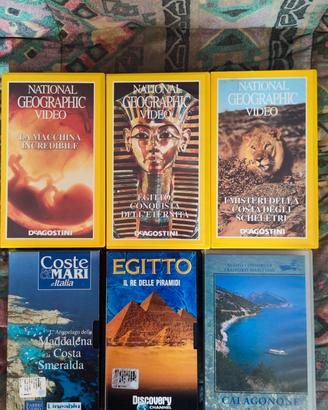 Videocassette VHS vintage – Documentari e viaggi