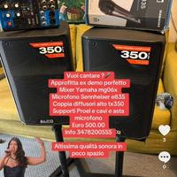Impianto audio come nuovo yamaha alto sennheiser