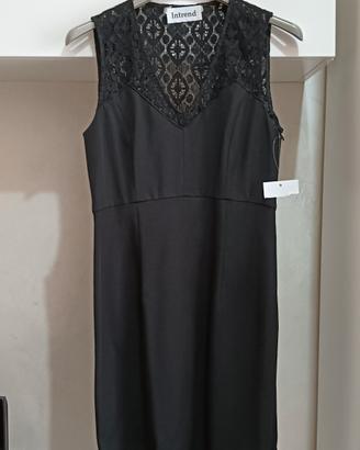 Abito estivo effetto pizzo, 40 IT, colore nero.