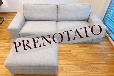 Divano 2 Posti + Poggiapiedi KIVIK (IKEA) Grigio