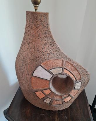 Lampada scultorea vintage anni '60/'70 
