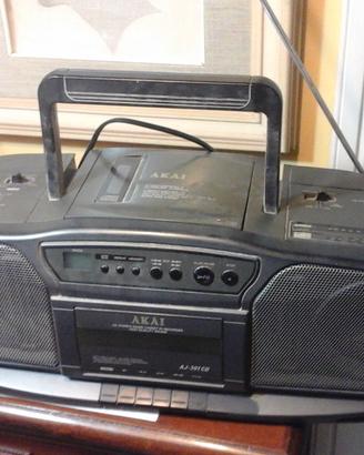 AKAI Lettore CD/cassette e radio Vintage