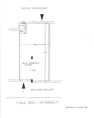 LOCALE COMMERCIALE VIALE DEGLI ASTRONAUTI