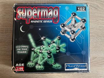 supermag magnetic genius glows giocattolo toy