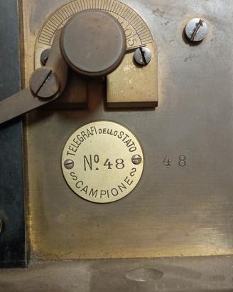 raro telegrafo vintage campione poste telegrafi 