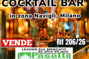 COCKTAIL BAR sui navigli di 35 mq + dehor