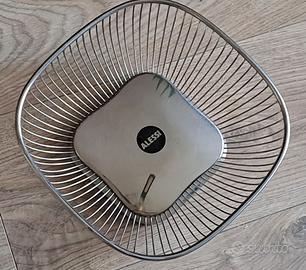 ALESSI cestino vintage in acciaio inox