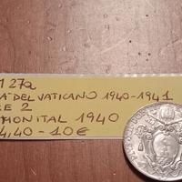 Moneta da 2 Lire KM#27.a .Città del Vaticano,