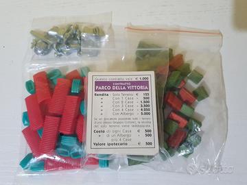 Tessere Monopoly Vintage con legnetti