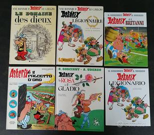 6 Asterix (4 in italiano 2 in francese) collezione