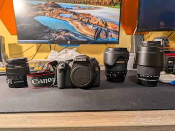 BUNDLE Canon 600d + 3 OBIETTIVI